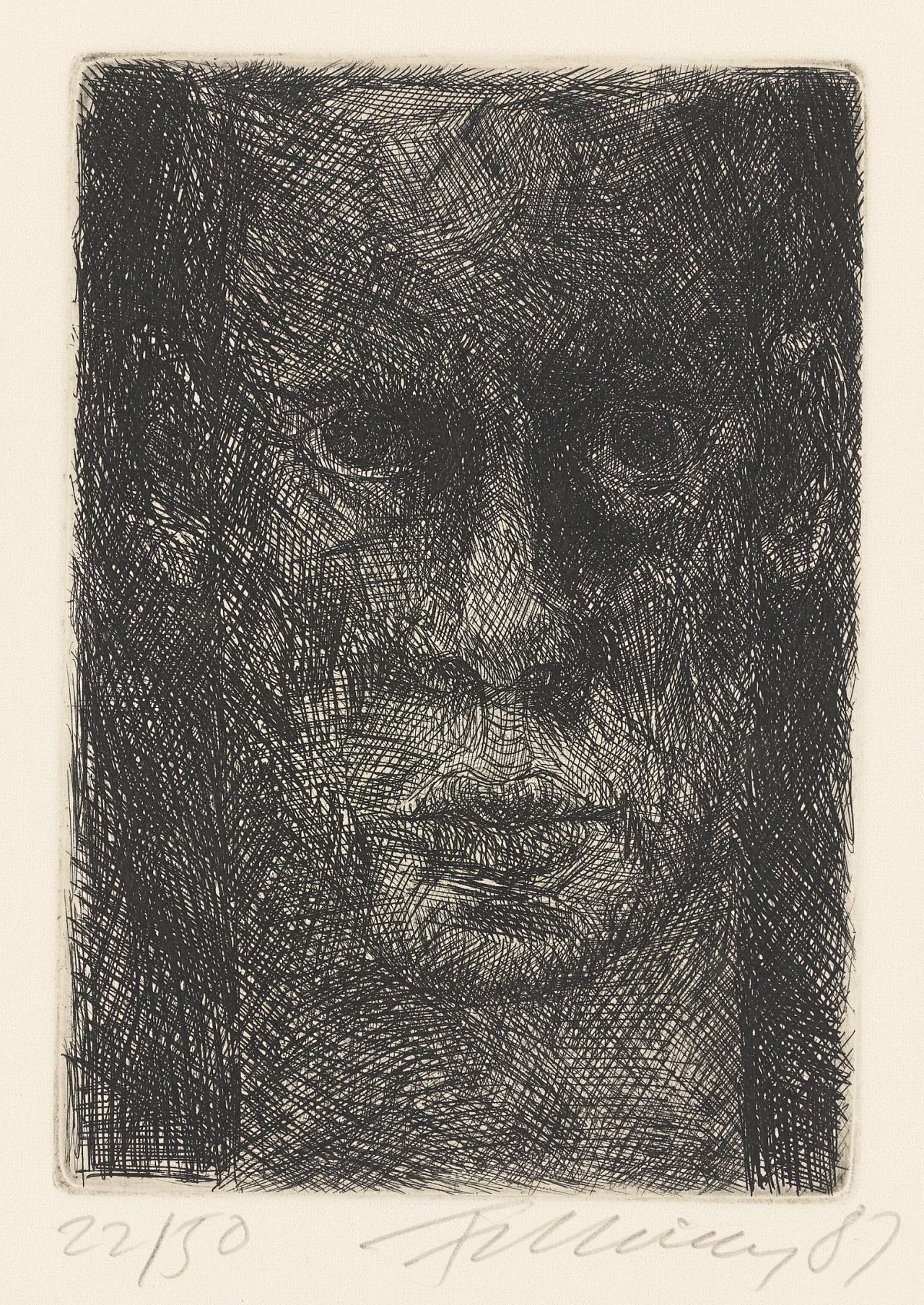 This picture shows the following artwork: Rainer Fetting. Selbstportrait. 1987.