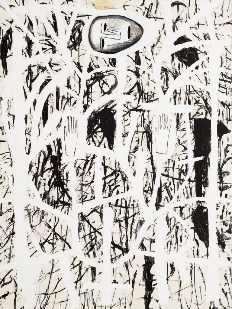 Auf diesem Bild ist das folgende Kunstwerk zu sehen: Mimmo Paladino. „Allegretto“. 1994.