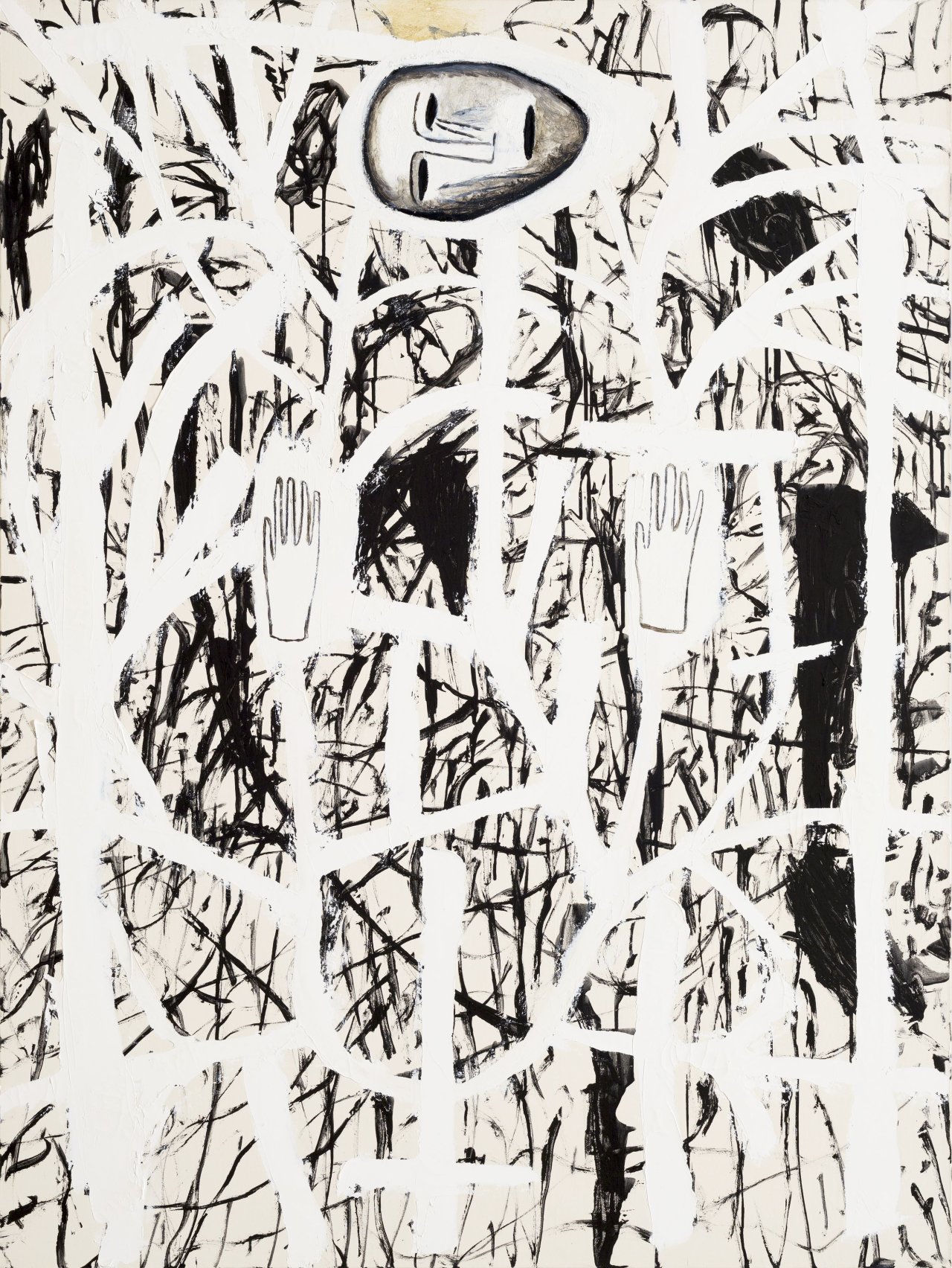 Auf diesem Bild ist das folgende Kunstwerk zu sehen: Mimmo Paladino. „Allegretto“. 1994.