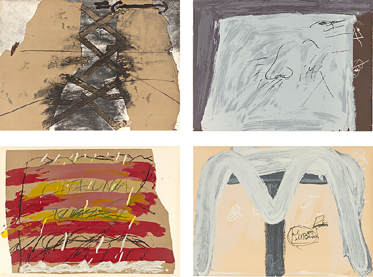 Auf diesem Bild ist das folgende Kunstwerk zu sehen: Antoni Tàpies. „Berlin Suite“. 1974/75.