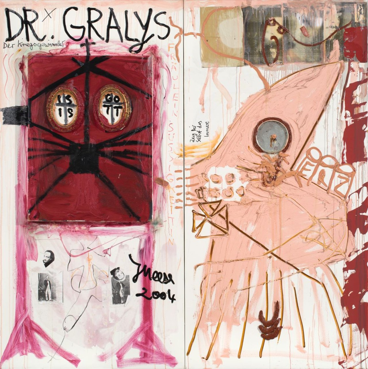 Auf diesem Bild ist das folgende Kunstwerk zu sehen: Jonathan Meese. „Das Kindermädchen Fräulein Daddy“. 2004-2005.