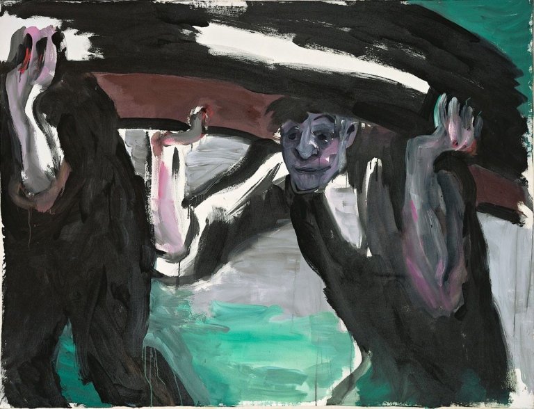 Auf diesem Bild ist das folgende Kunstwerk zu sehen: Karl Horst Hödicke. „Dark Curraggh“. 1987.