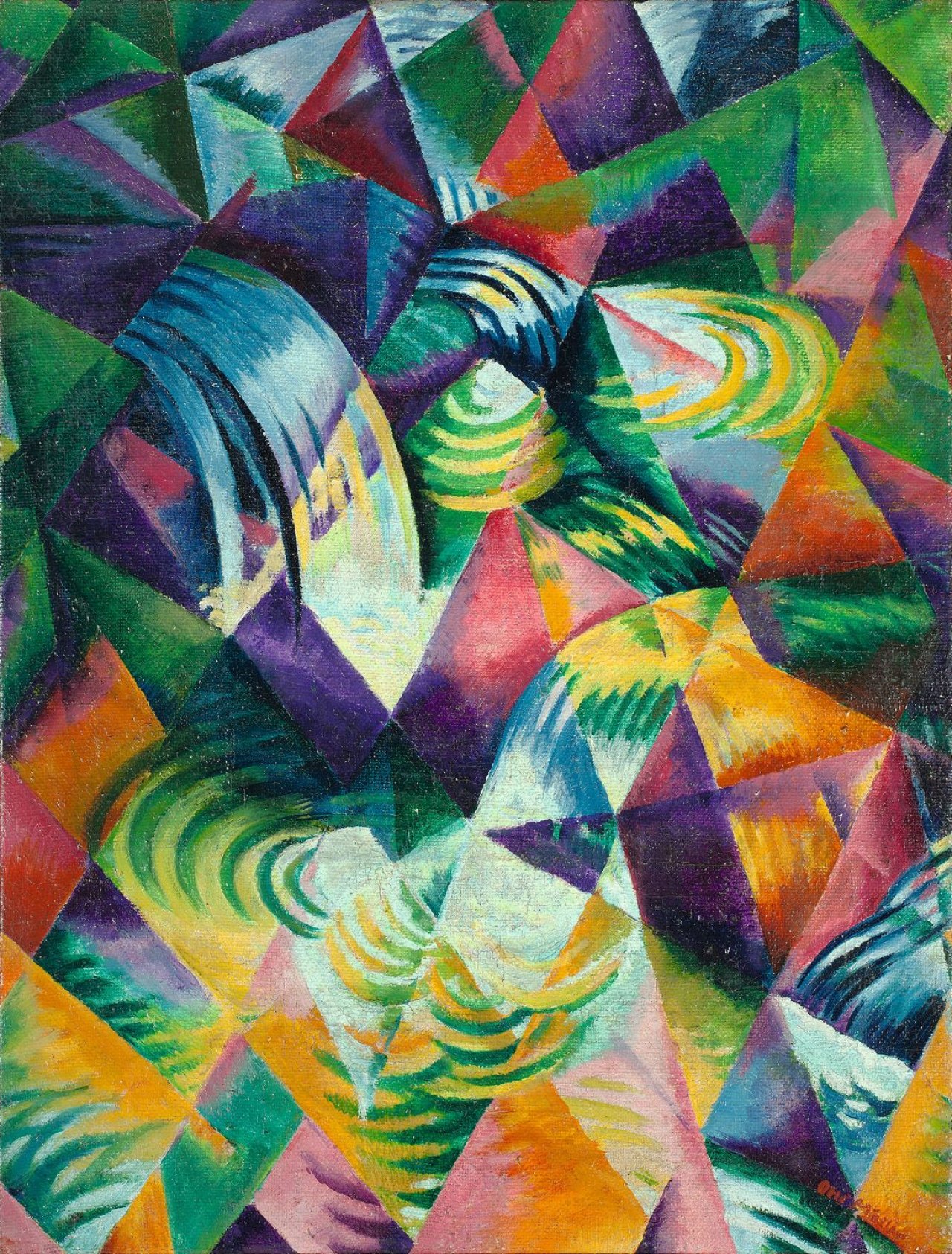 Auf diesem Bild ist das folgende Kunstwerk zu sehen: Otto Möller. „Wasserfall“. 1921.