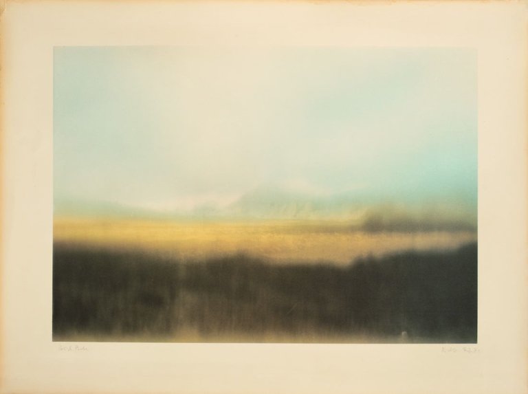 Auf diesem Bild ist das folgende Kunstwerk zu sehen: Gerhard Richter. „Teydelandschaft“. 1971.