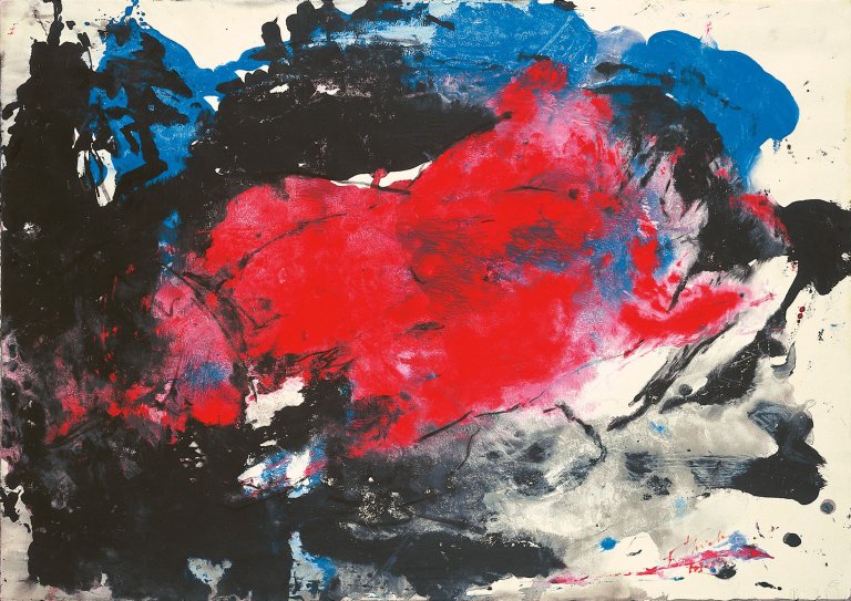 Auf diesem Bild ist das folgende Kunstwerk zu sehen: Fred Thieler. Ohne Titel. 1984.