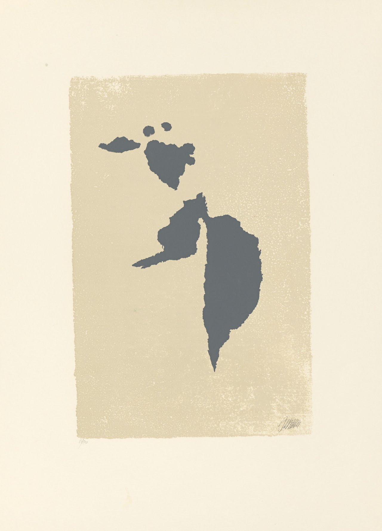 Auf diesem Bild ist das folgende Kunstwerk zu sehen: Willi Baumeister. „Tänzerin IV“. 1954.
