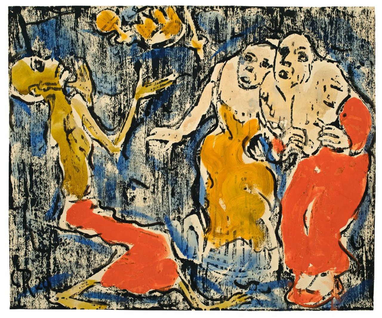 Auf diesem Bild ist das folgende Kunstwerk zu sehen: Christian Rohlfs. „Tod als Jongleur“. 1929.