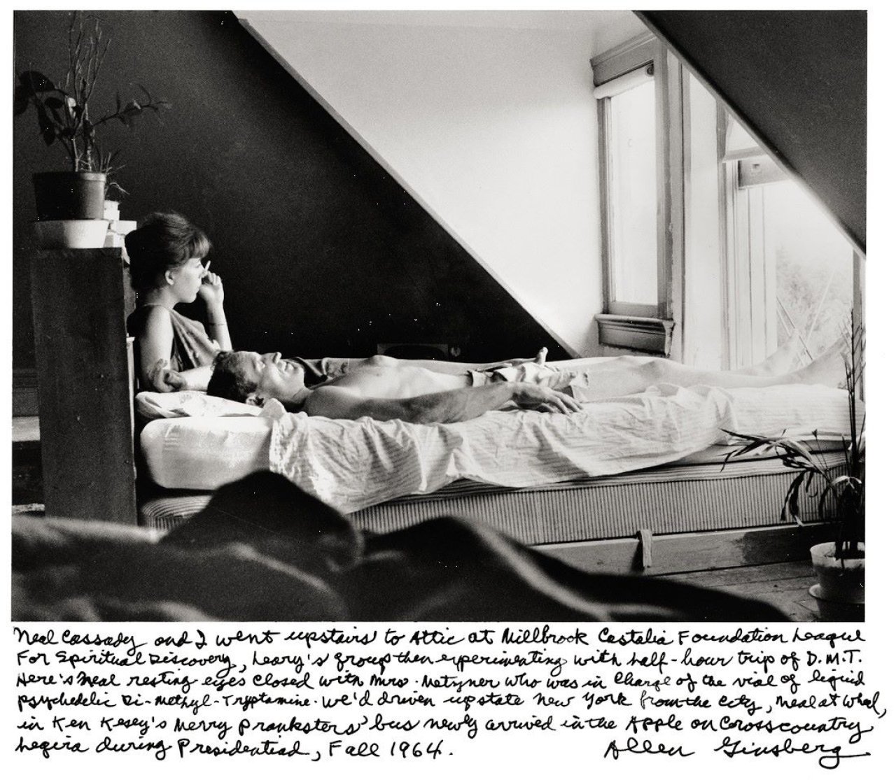 Auf diesem Bild ist das folgende Kunstwerk zu sehen: Allen Ginsberg. Neal Cassady und Susan Metzner. 1964.