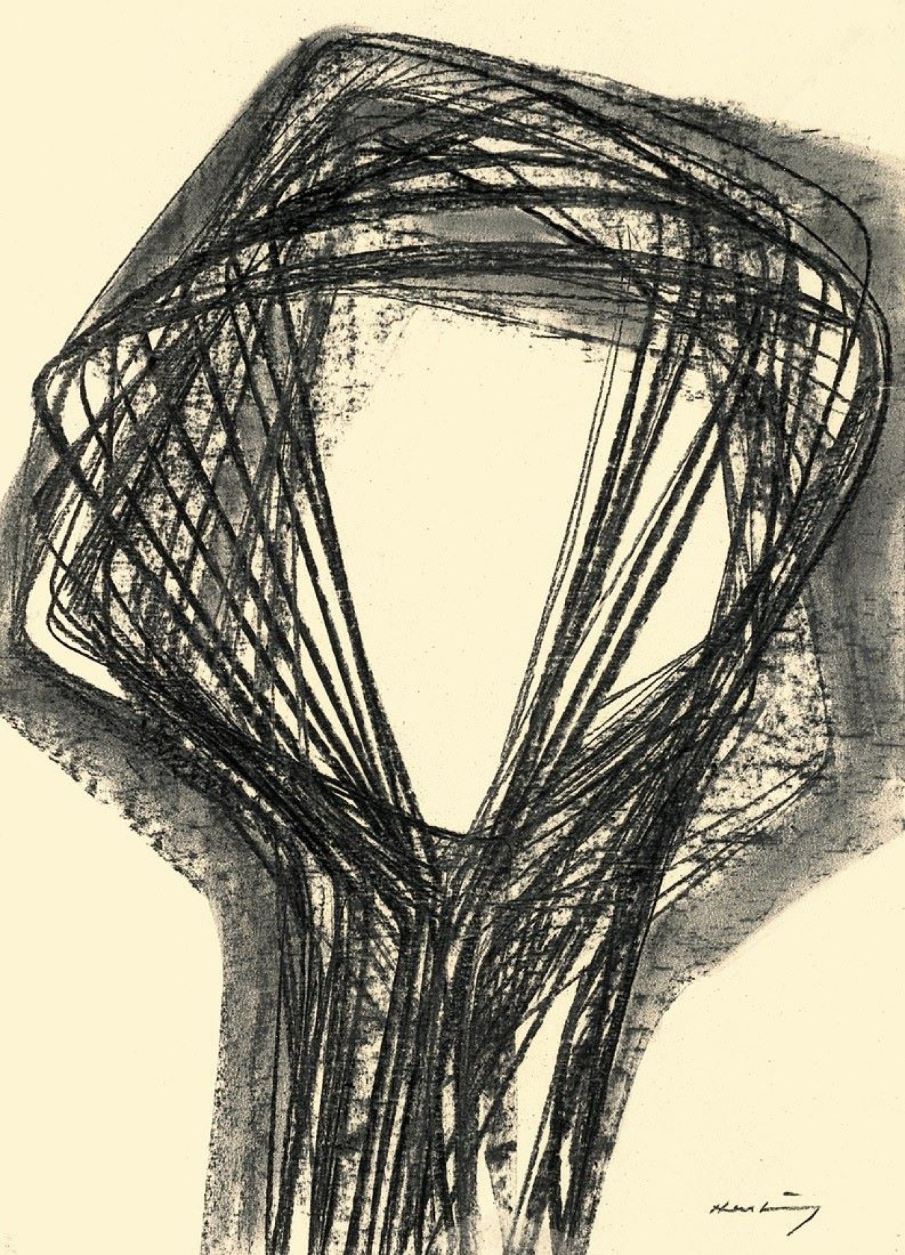 Auf diesem Bild ist das folgende Kunstwerk zu sehen: Karl Hartung. Kopf. Um 1952.