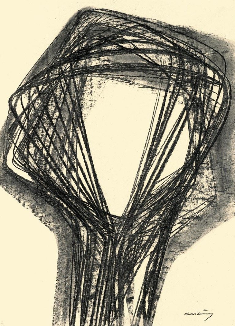 Auf diesem Bild ist das folgende Kunstwerk zu sehen: Karl Hartung. Kopf. Um 1952.