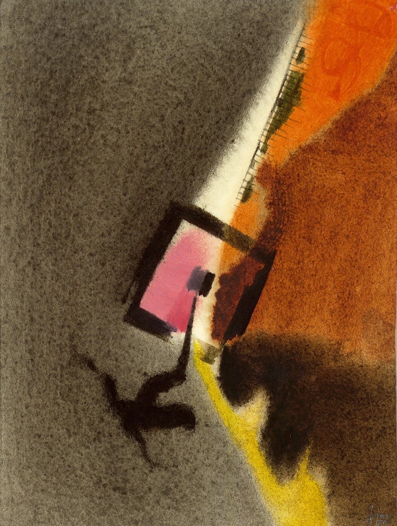 Auf diesem Bild ist das folgende Kunstwerk zu sehen: Hans Jaenisch. Ohne Titel. 1965.