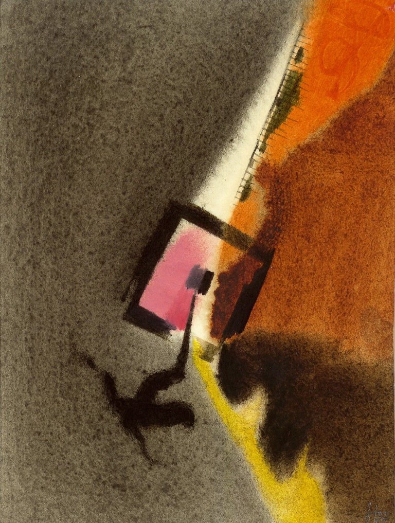 Auf diesem Bild ist das folgende Kunstwerk zu sehen: Hans Jaenisch. Ohne Titel. 1965.