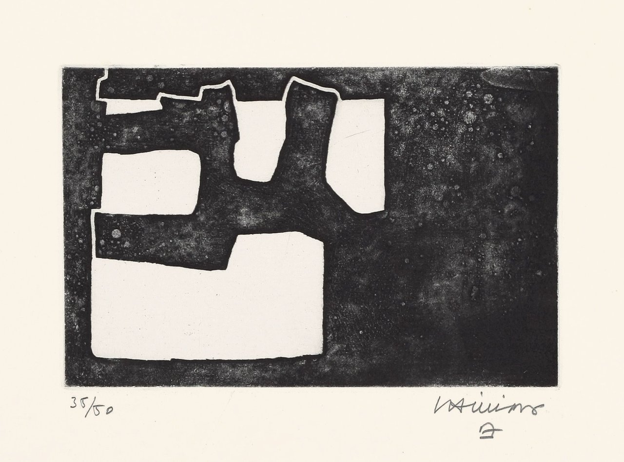Auf diesem Bild ist das folgende Kunstwerk zu sehen: Eduardo Chillida. „Elkar I“. 1968.