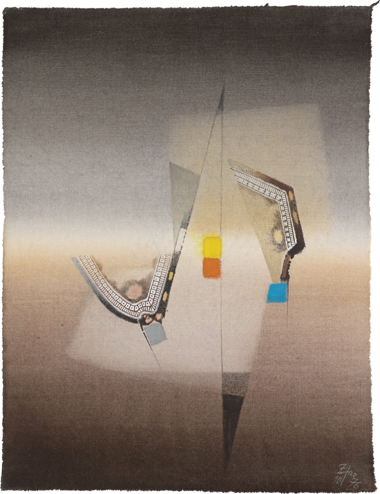 Auf diesem Bild ist das folgende Kunstwerk zu sehen: Hans Jaenisch. Ohne Titel. 1976.