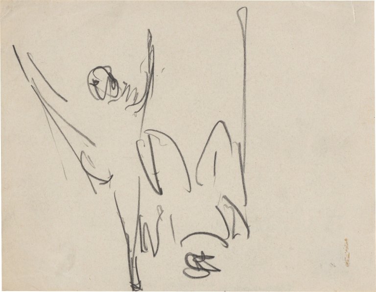 Auf diesem Bild ist das folgende Kunstwerk zu sehen: Ernst Ludwig Kirchner. „Tanzakrobaten“. 1910/11.