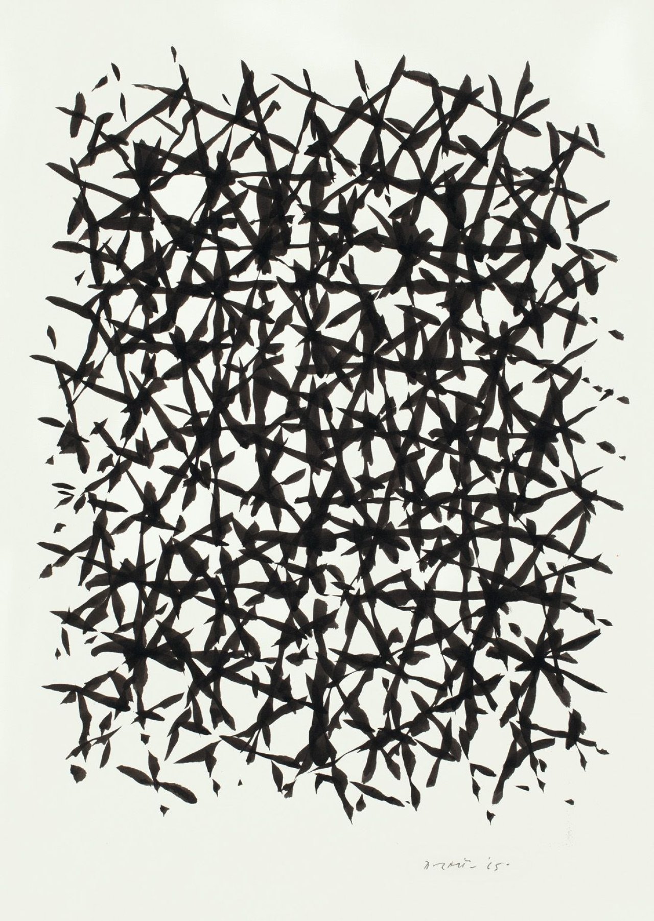 Auf diesem Bild ist das folgende Kunstwerk zu sehen: Piero Dorazio. Ohne Titel. 1965.
