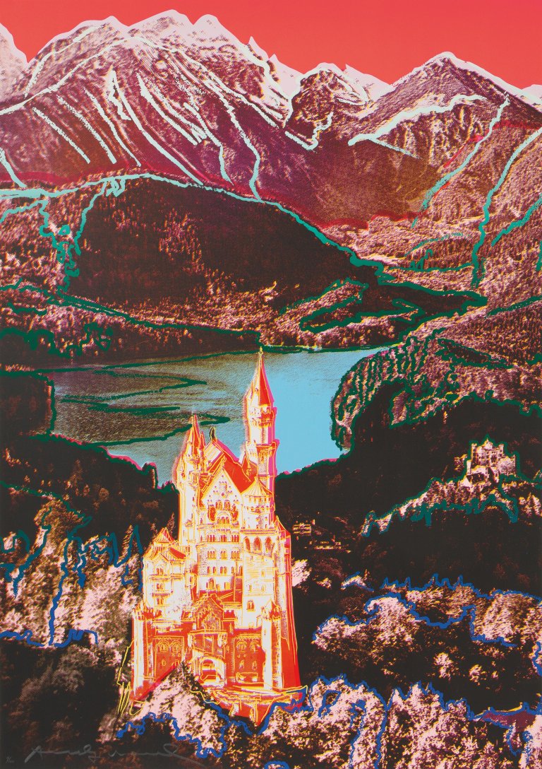This picture shows the following artwork: Andy Warhol. „Neuschwanstein“. 1987.