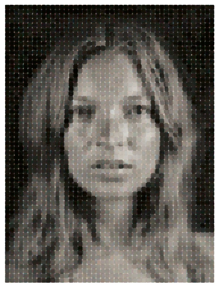Auf diesem Bild ist das folgende Kunstwerk zu sehen: Chuck Close. Kate. 2013.