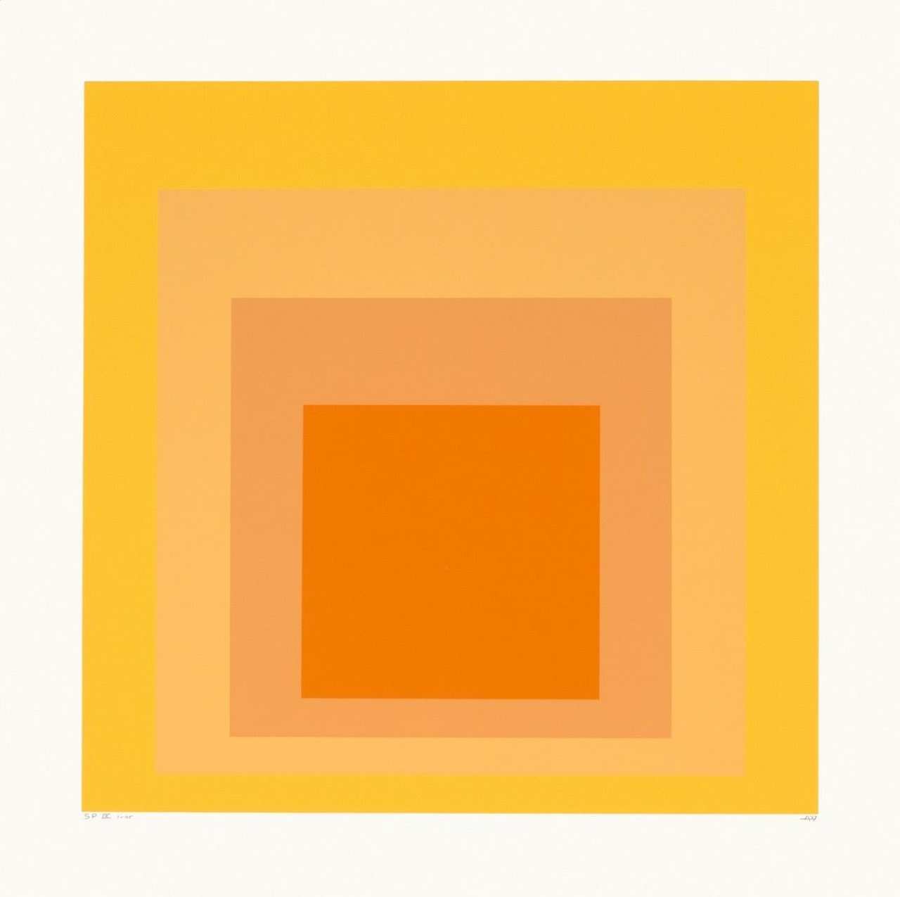 This picture shows the following artwork: Josef Albers. „SP“. 1967.