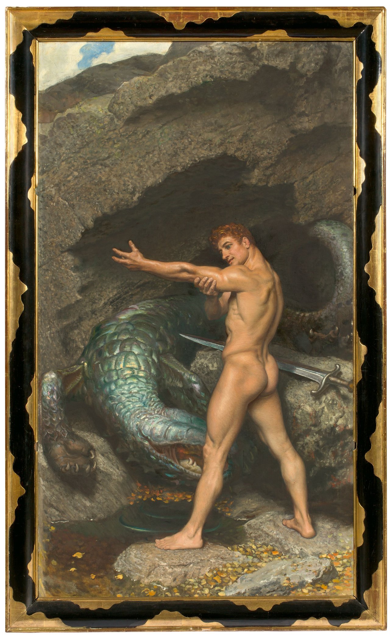 This picture shows the following artwork: Osmar Schindler. „Siegfried“.