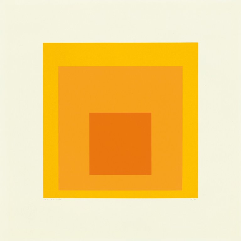 Auf diesem Bild ist das folgende Kunstwerk zu sehen: Josef Albers. „EK Ie“. 1970.
