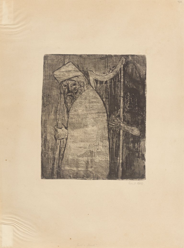 This picture shows the following artwork: Emil Nolde. ”Saul und David”. 1911.