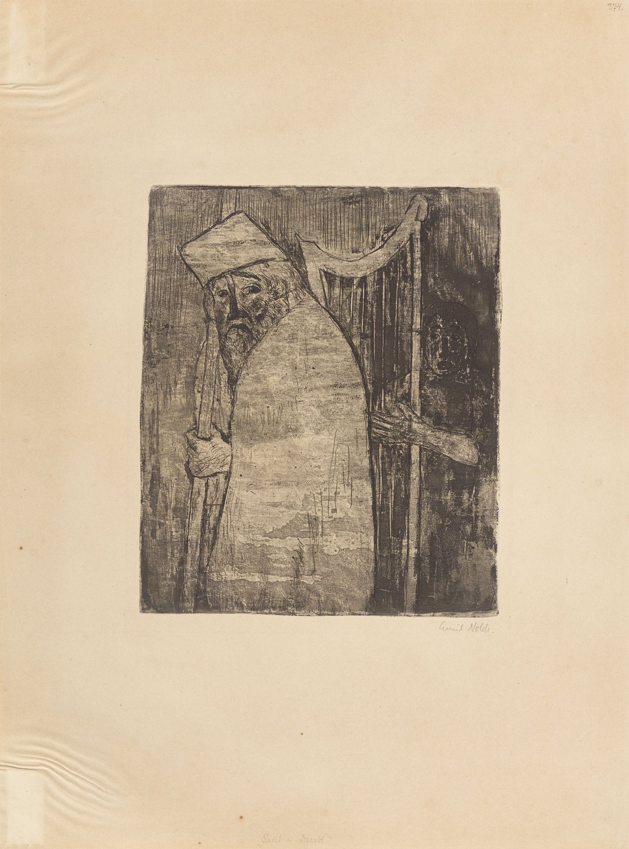 This picture shows the following artwork: Emil Nolde. ”Saul und David”. 1911.