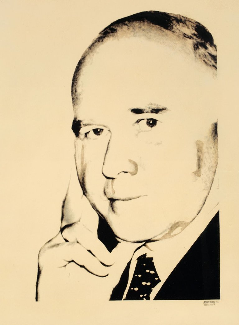 This picture shows the following artwork: Andy Warhol. „Dr. Peter Ludwig“. Circa 1980.