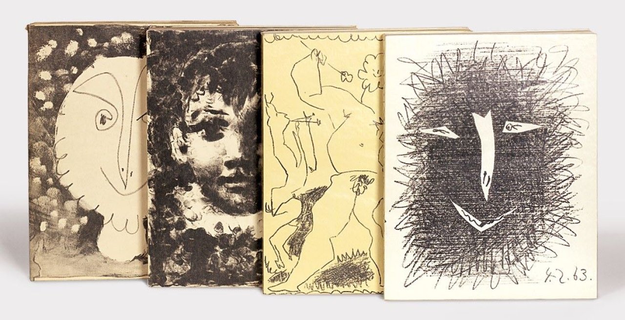 This picture shows the following artwork: Pablo Picasso. „Fernand Mourlot: Picasso Lithographe (I – IV)“. 1949–1964.
