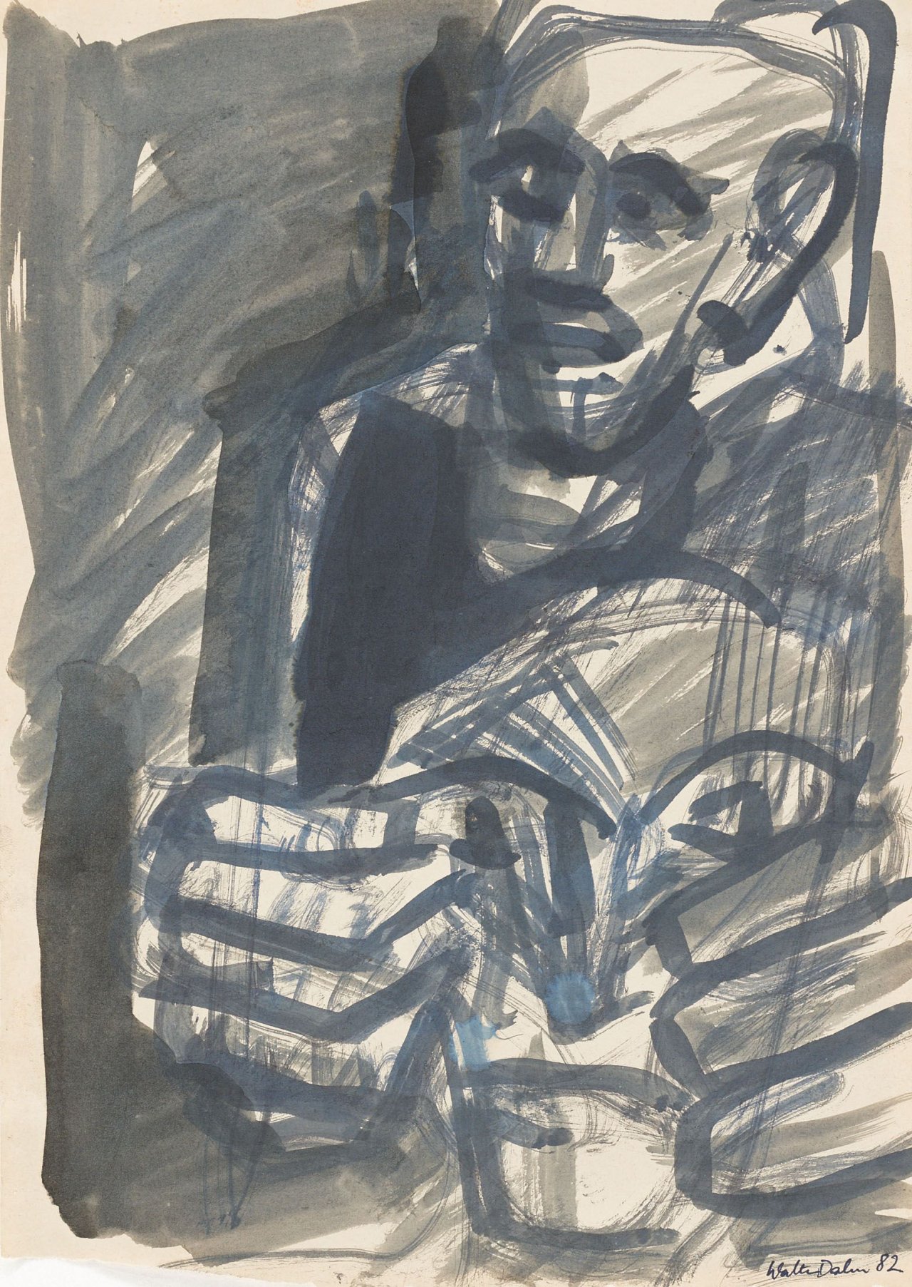 Auf diesem Bild ist das folgende Kunstwerk zu sehen: Walter Dahn. Ohne Titel. 1982.