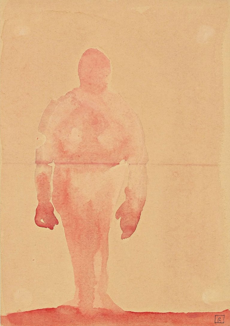 Auf diesem Bild ist das folgende Kunstwerk zu sehen: A.R. Penck. Ohne Titel. Frühe 1960er Jahre.
