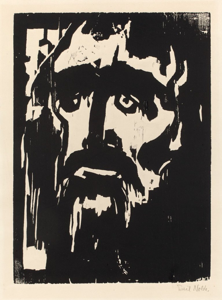 This picture shows the following artwork: Emil Nolde. „Der Prophet“. 1912.