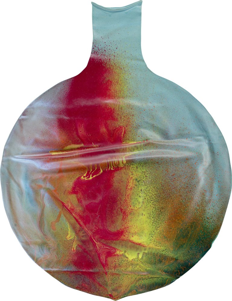 Auf diesem Bild ist das folgende Kunstwerk zu sehen: Katharina Grosse. „Ballon“. 2012.