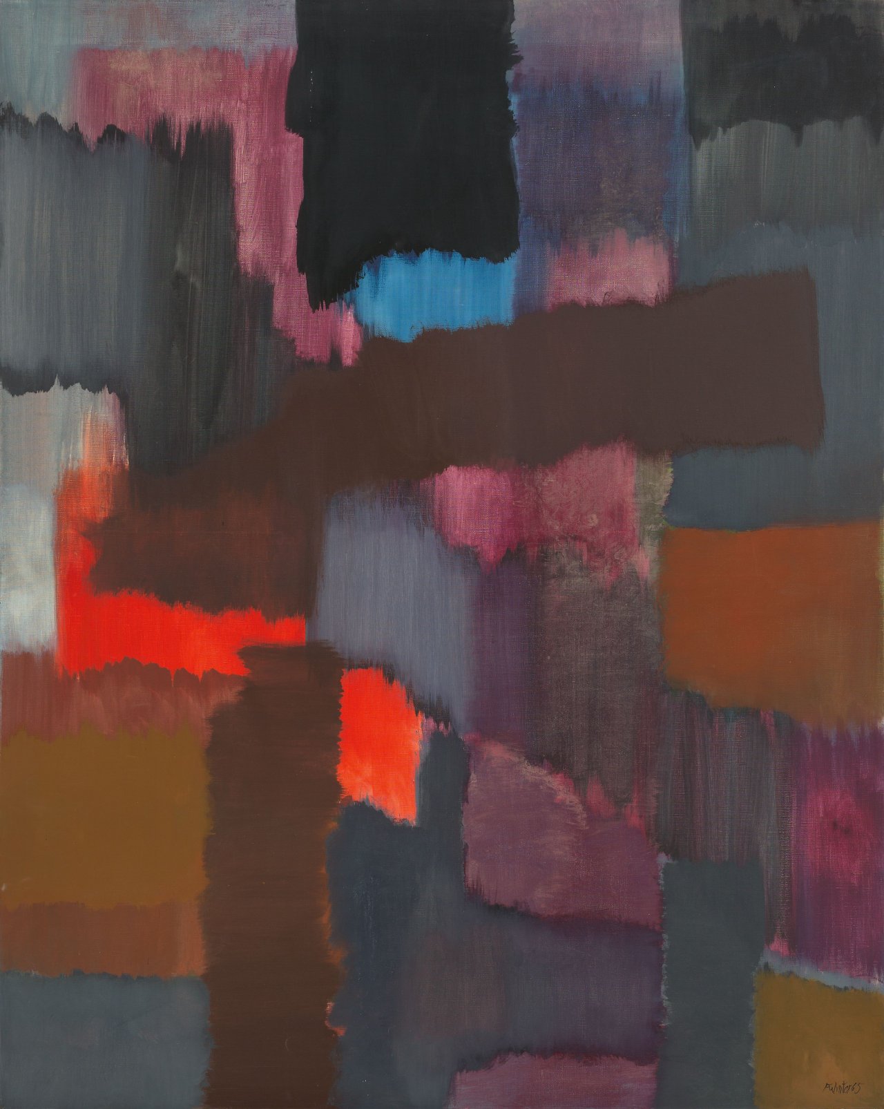 Auf diesem Bild ist das folgende Kunstwerk zu sehen: Fritz Winter. „Ruhiger Tag“. 1965.