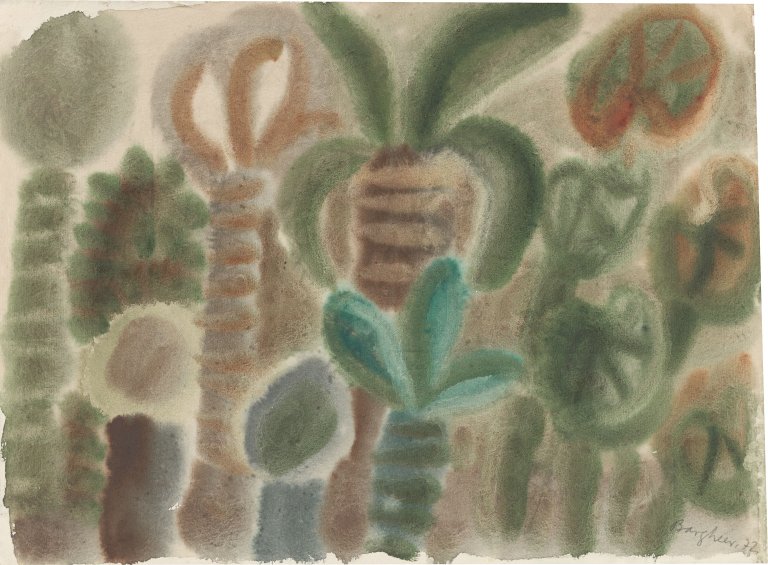 Auf diesem Bild ist das folgende Kunstwerk zu sehen: Eduard Bargheer. Palmengarten. 1972.