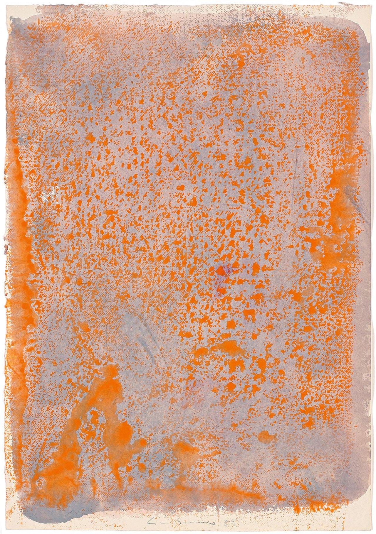 Auf diesem Bild ist das folgende Kunstwerk zu sehen: Gotthard Graubner. Ohne Titel. 1989.