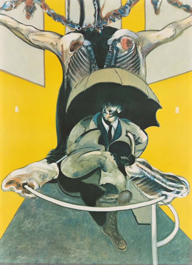 Auf diesem Bild ist das folgende Kunstwerk zu sehen: Francis Bacon. „Second Version of Painting 1946“. 1971.