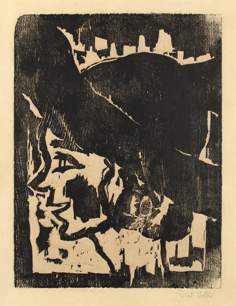 This picture shows the following artwork: Emil Nolde. „Junges Mädchen III“. 1912.