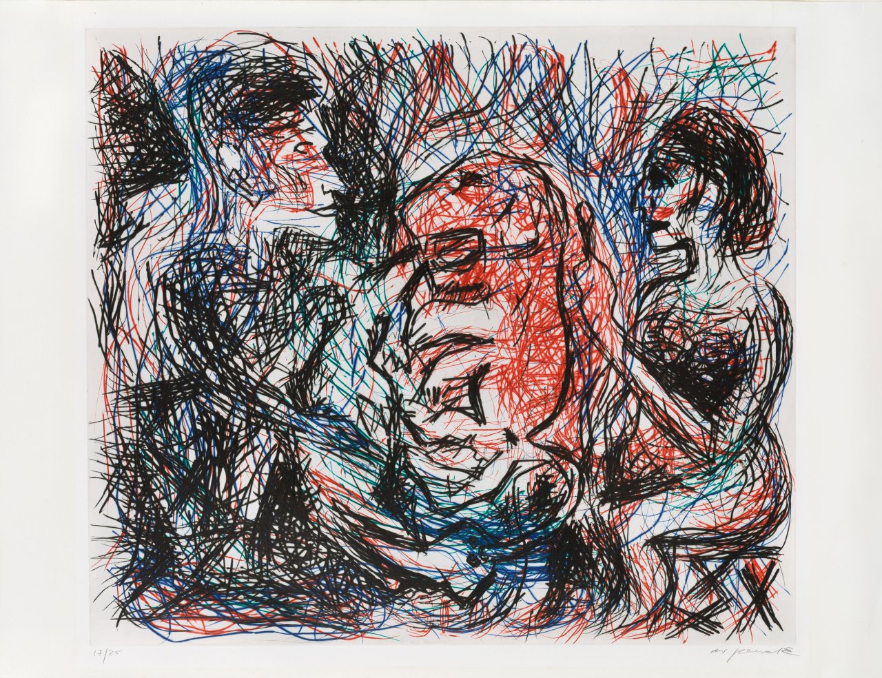 This picture shows the following artwork: A.R. Penck. Untitled.