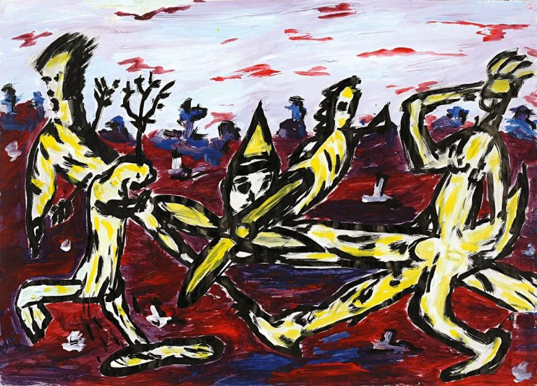 Auf diesem Bild ist das folgende Kunstwerk zu sehen: Peter Bömmels. Ohne Titel.