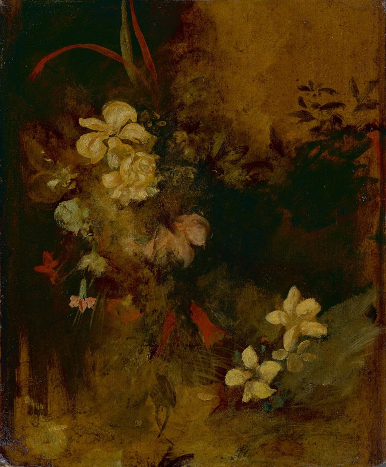 Auf diesem Bild ist das folgende Kunstwerk zu sehen: Franz von Lenbach. Blumenstudie.