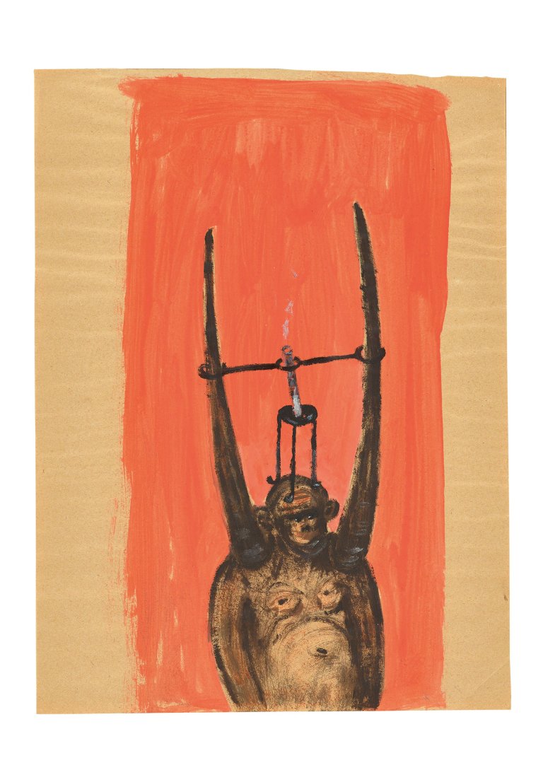 Auf diesem Bild ist das folgende Kunstwerk zu sehen: Rosemarie Trockel. Ohne Titel.