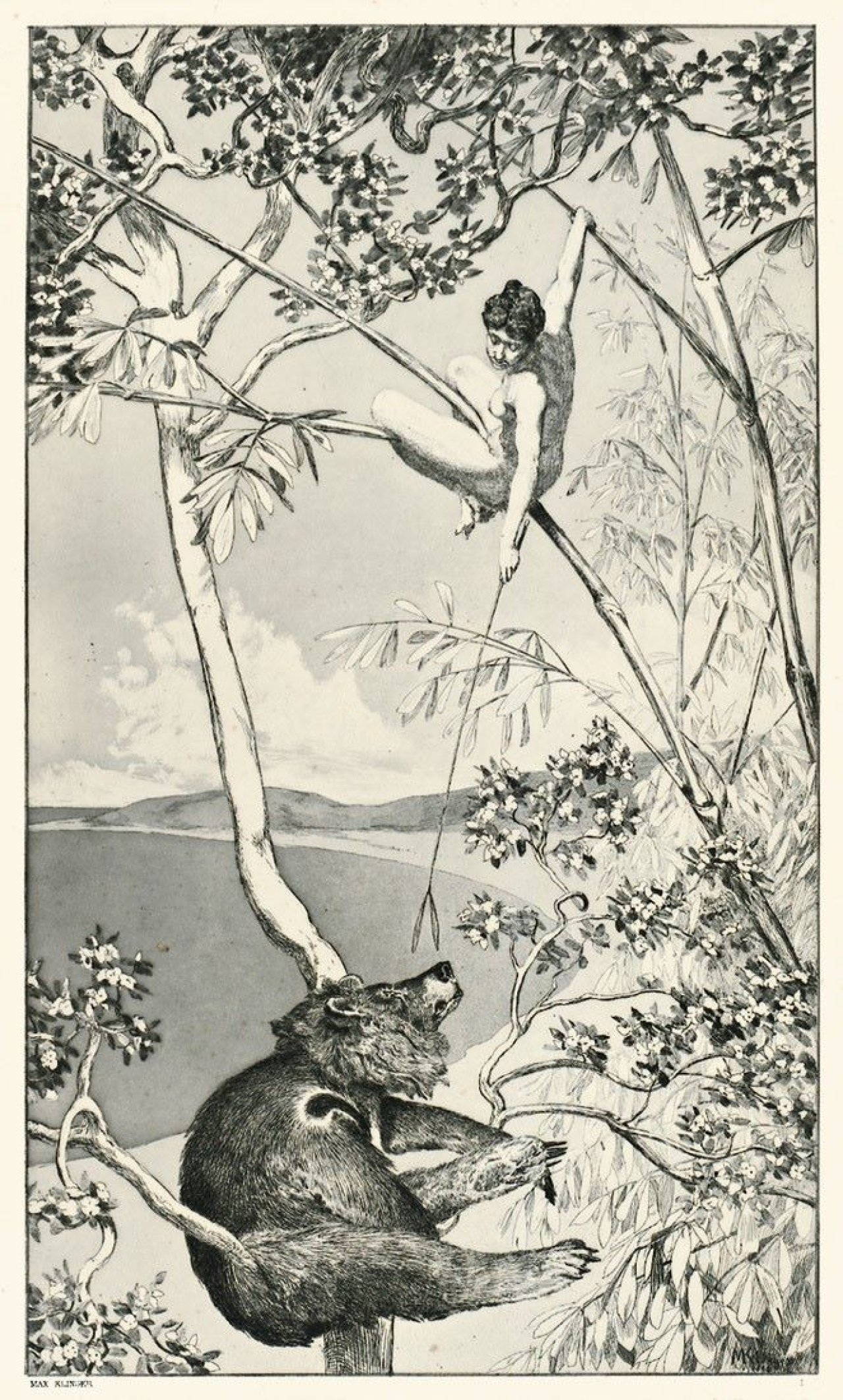 This picture shows the following artwork: Max Klinger. „Intermezzi Opus IV“. 1880/81.