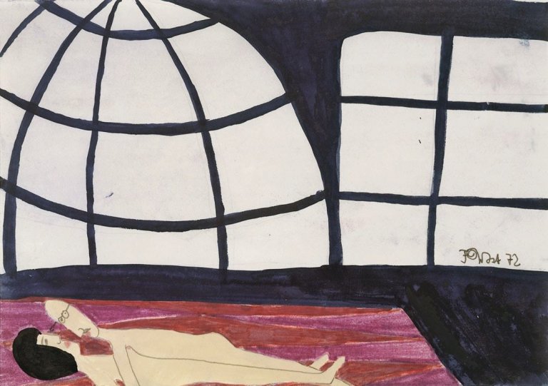 Auf diesem Bild ist das folgende Kunstwerk zu sehen: Franz West. Ohne Titel. 1972.