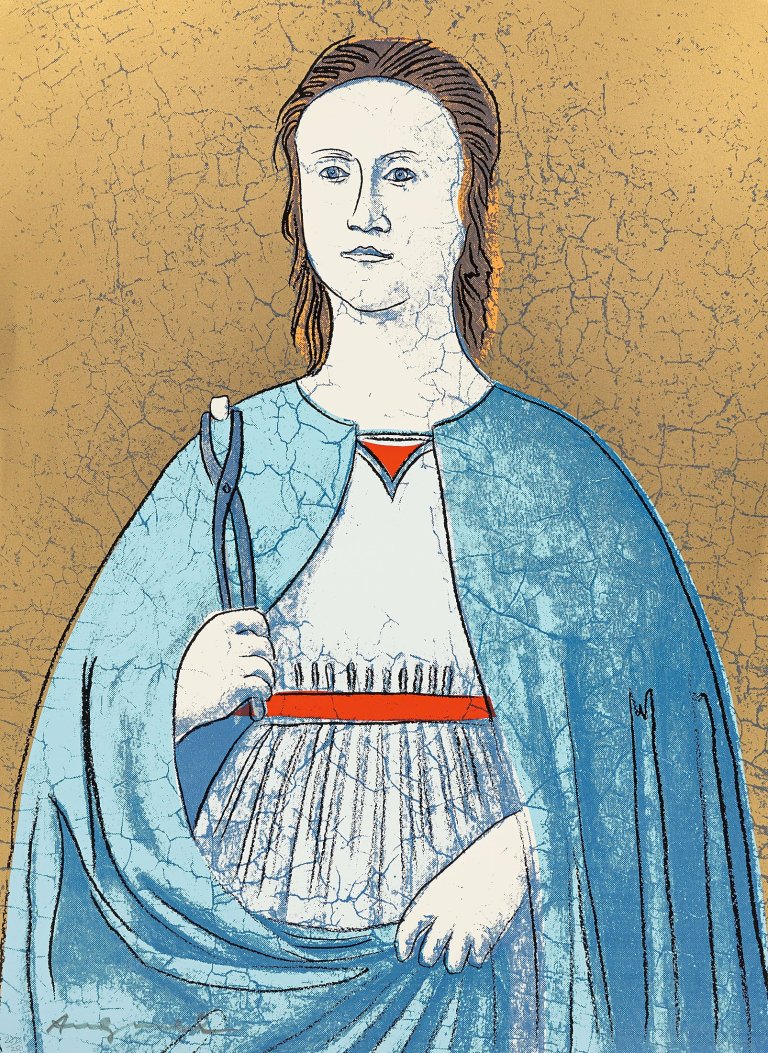 This picture shows the following artwork: Andy Warhol. „Saint Apollonia“. 1984.