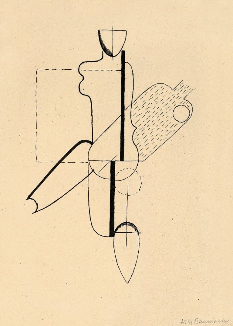 Auf diesem Bild ist das folgende Kunstwerk zu sehen: Willi Baumeister. „Figur“. 1920.