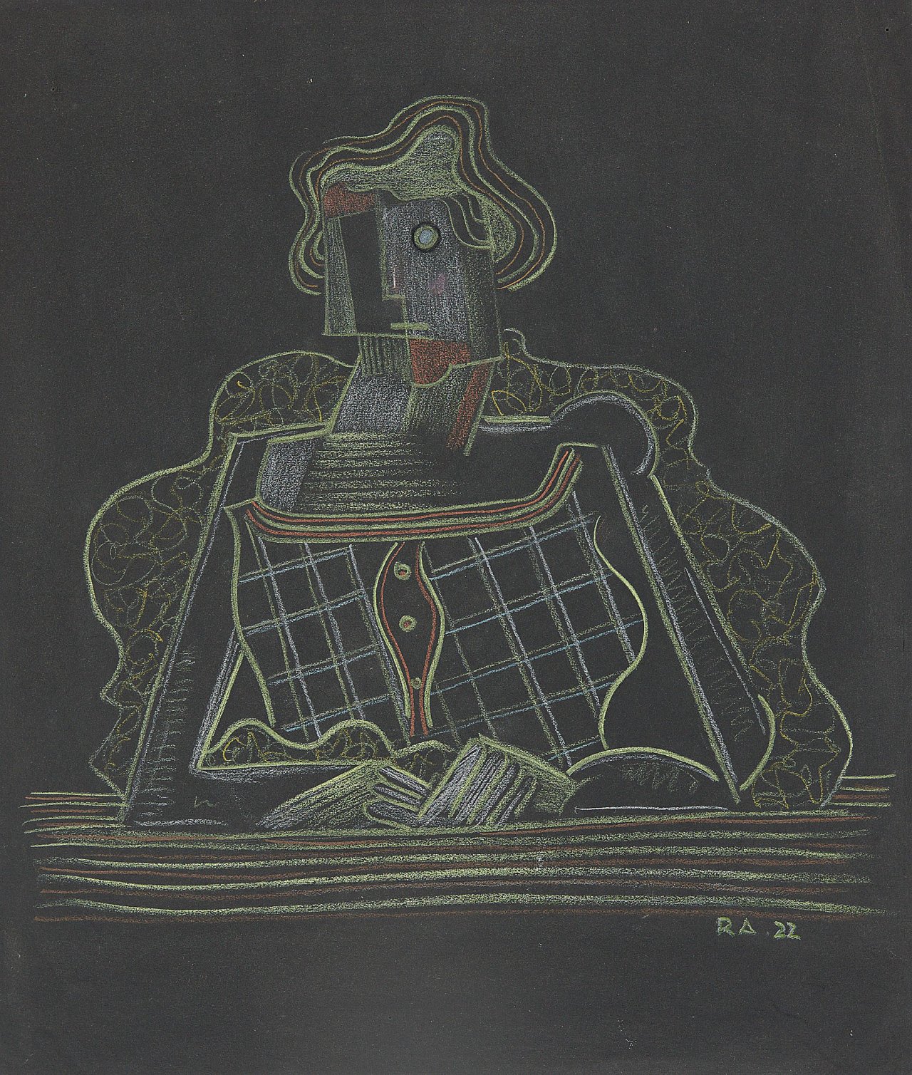 Auf diesem Bild ist das folgende Kunstwerk zu sehen: Rudolf Ausleger. Figur. 1922.