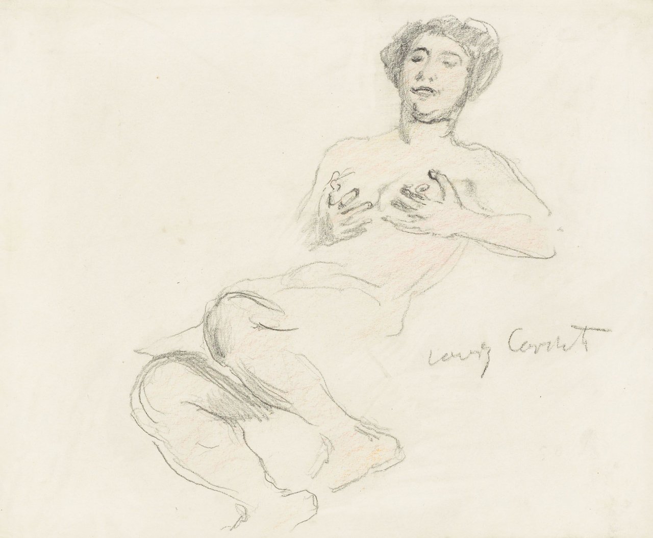Auf diesem Bild ist das folgende Kunstwerk zu sehen: Lovis Corinth. Weiblicher Akt.