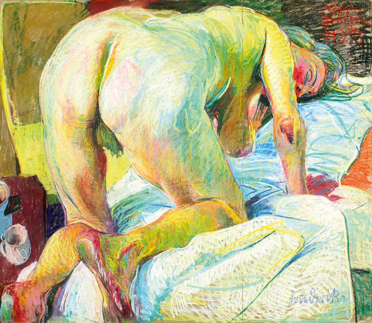 Auf diesem Bild ist das folgende Kunstwerk zu sehen: Johannes Grützke. „Friederike“. 1995.