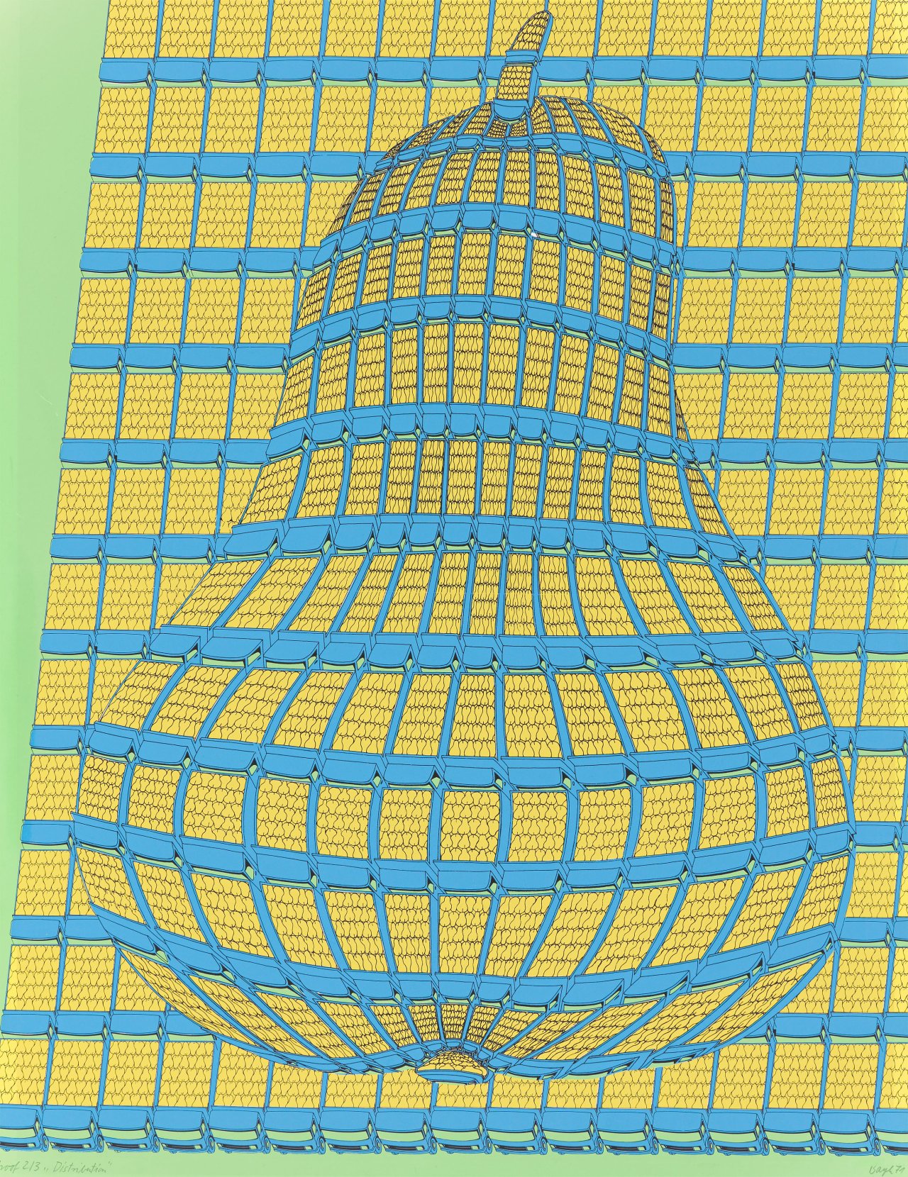 Auf diesem Bild ist das folgende Kunstwerk zu sehen: Thomas Bayrle. „Distribution“. 1971.